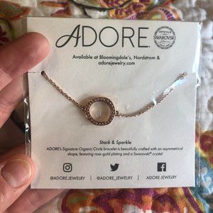 Adore by Swarovski® Circle Bracelet, Rose Gold